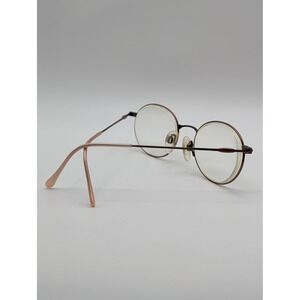 Tura Mod 760 ROS Eyeglasses Round Wire Frame Pink Japan 49-18